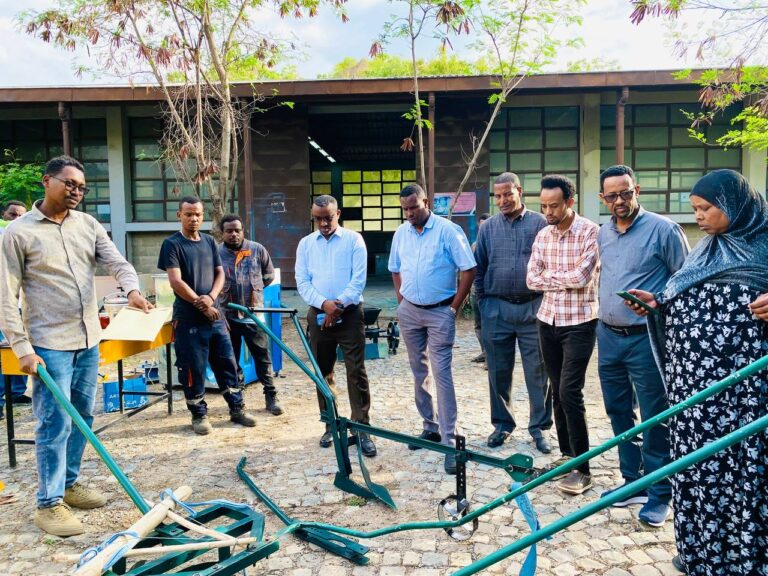 Manual row seeding and planting machine